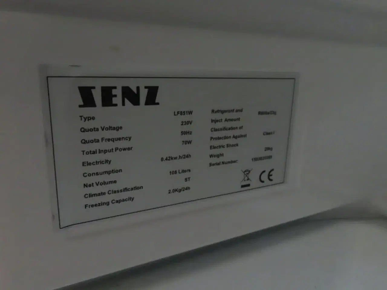 Billede 5 - Køleskab SENZ LF851W