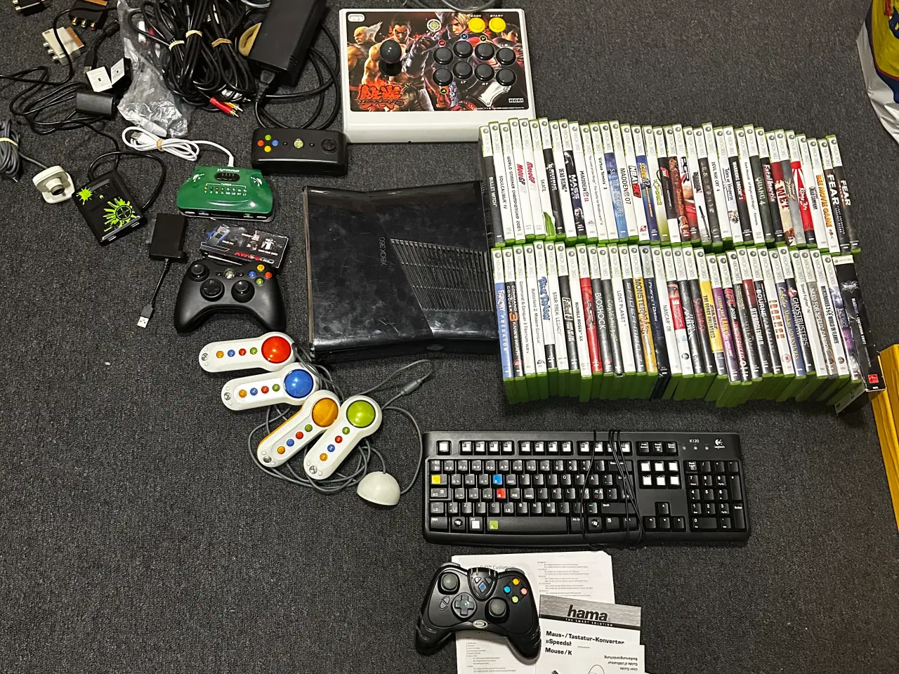 Billede 1 - Xbox 360 Slim pakke med 69 spil