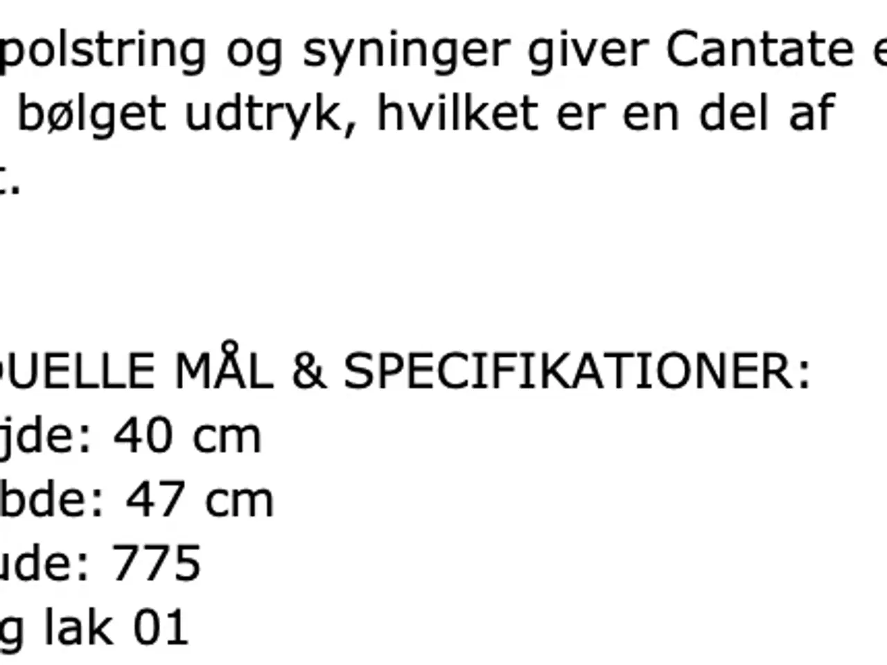 Billede 2 - Farstrup hvilestol model Cantata 6011.