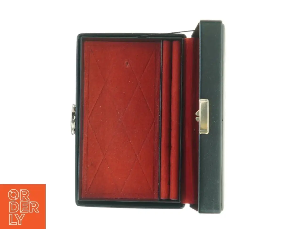Billede 5 - Sort smykkeskrin med spejl (str. 20 x 13 x 7 cm)
