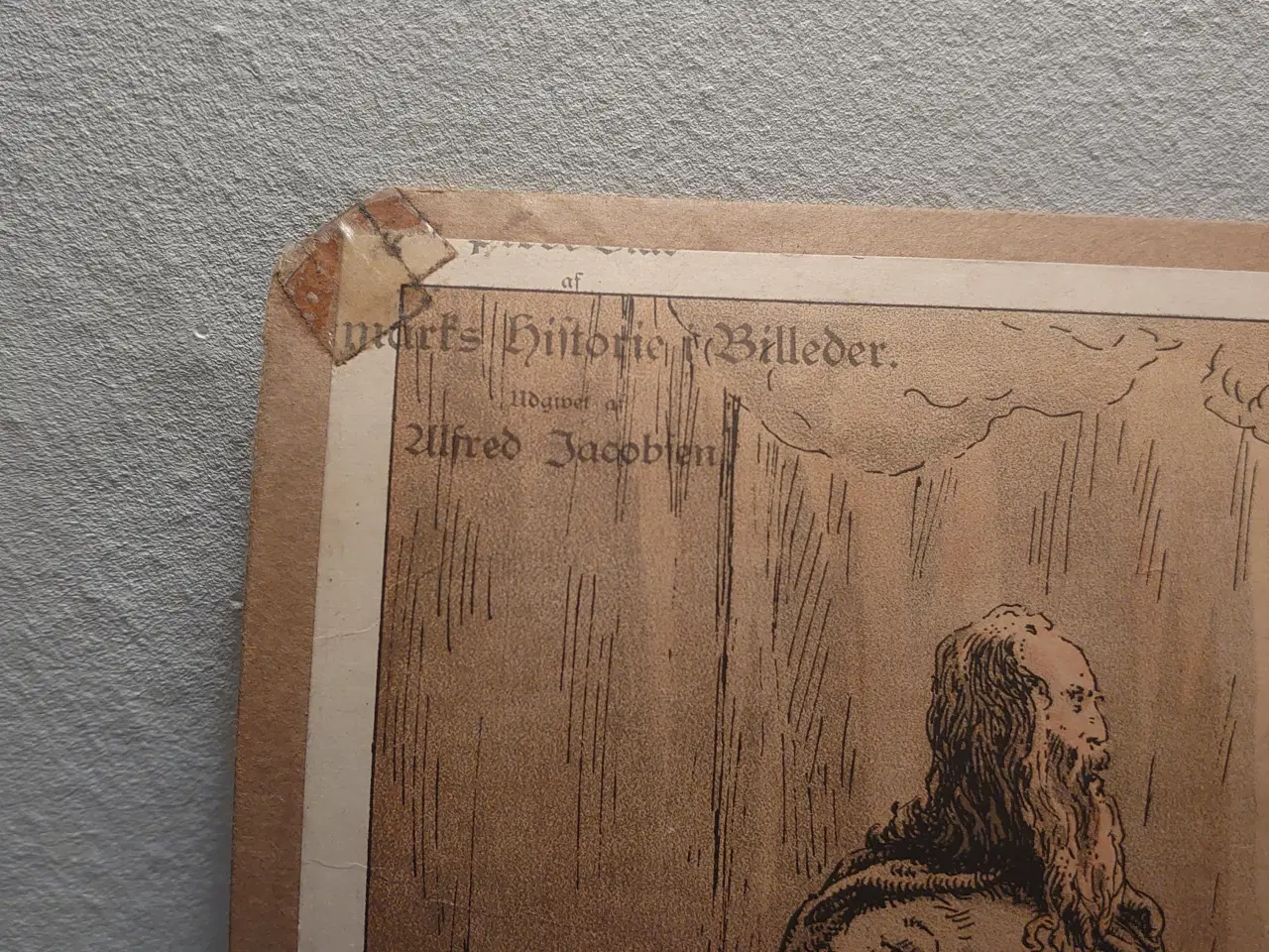 Billede 2 - Louis Moe:Farvelitografi på pap(32,5x42,5)cm. 1898