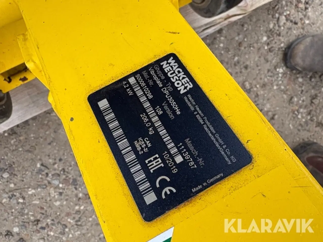 Billede 7 - Pladevibrator Wacker Neuson DPU 3050