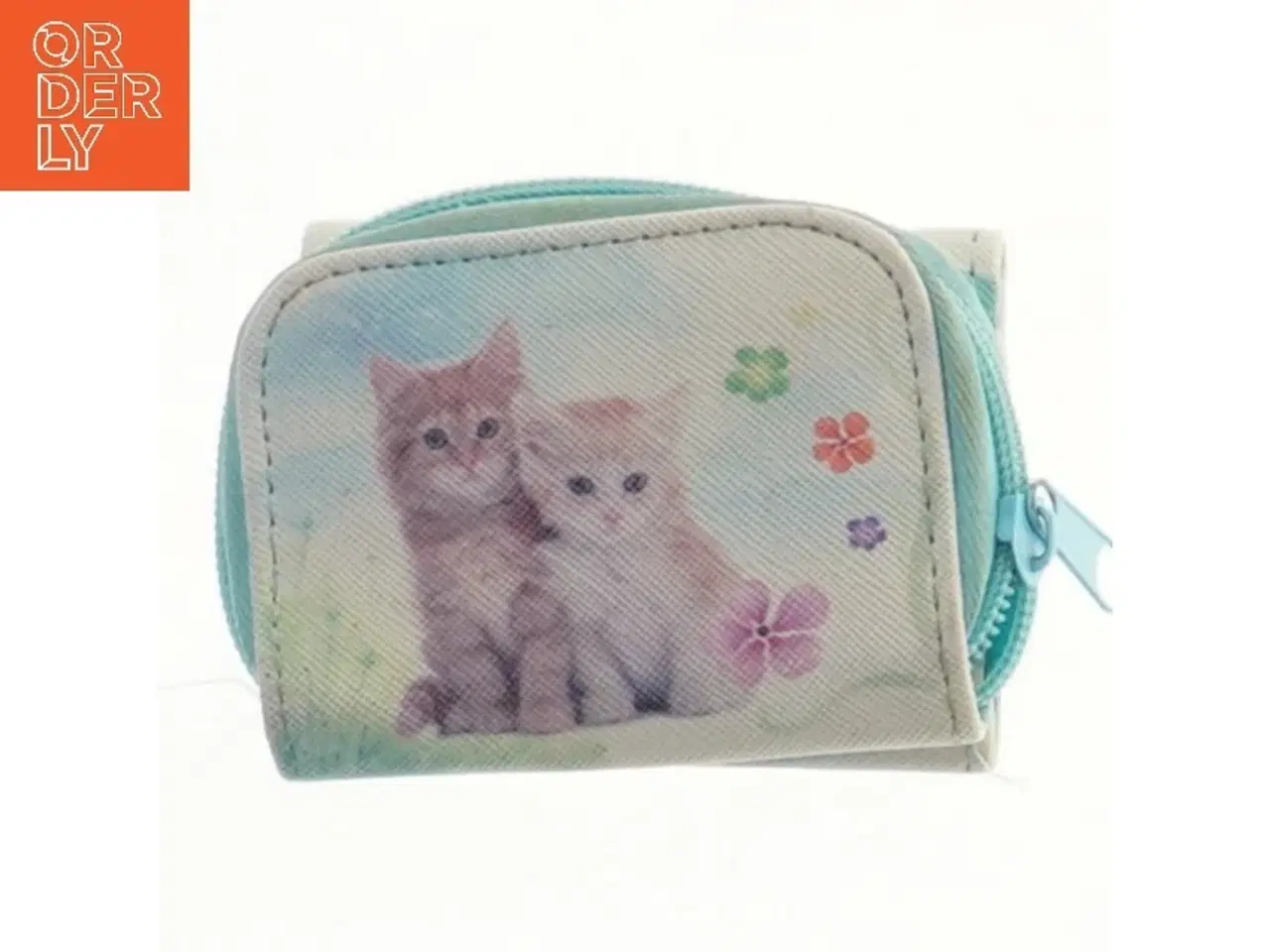 Billede 1 - Pung med kattemotiv (str. 10x8 cm)