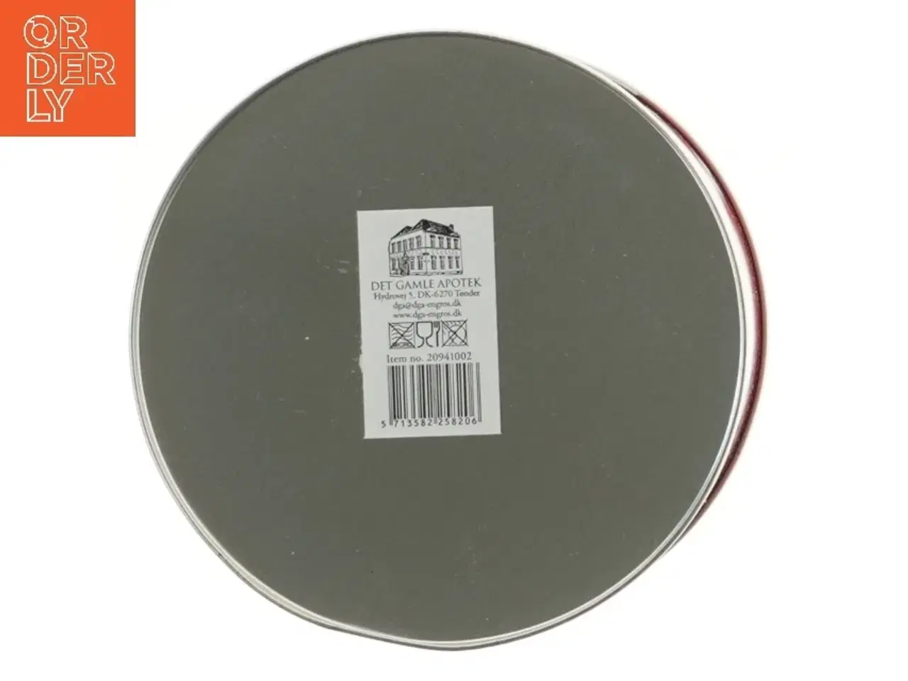 Billede 4 - Julekagedåse i metal fra Det Gamle Apotek (str. 25,5 cm)