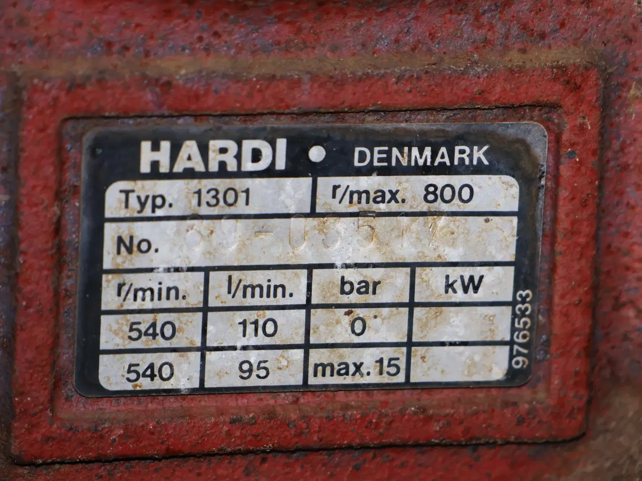 Billede 8 - Hardi NK800 bomsprøjte 12m. m/pto aksel. 
