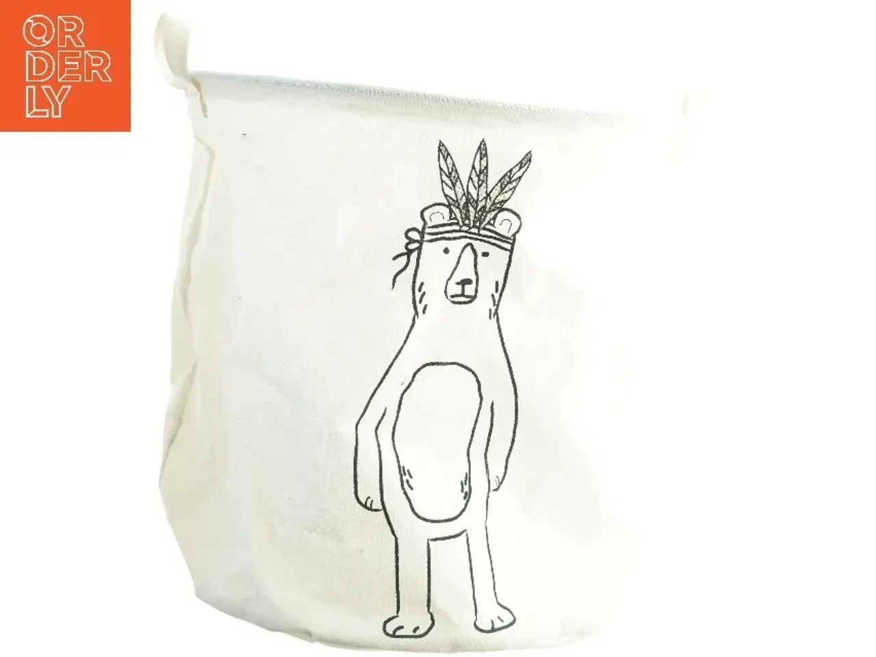 Billede 1 - Fast opbevaringspose til fx legetøj (str. Ø 38. h 38. cm)