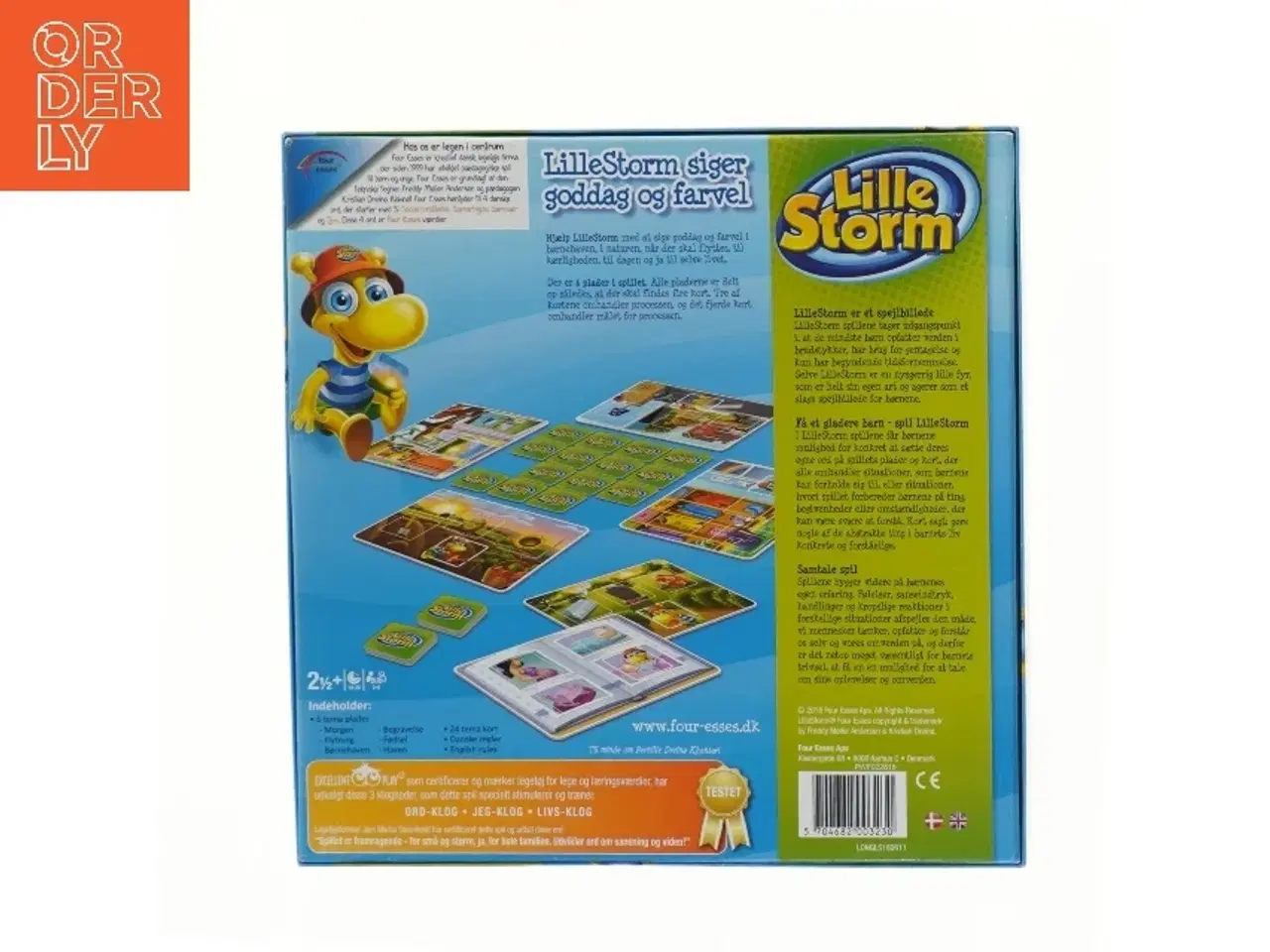 Billede 2 - Lille Storm siger goddag og farvel spil (str. 5x28x28 cm)