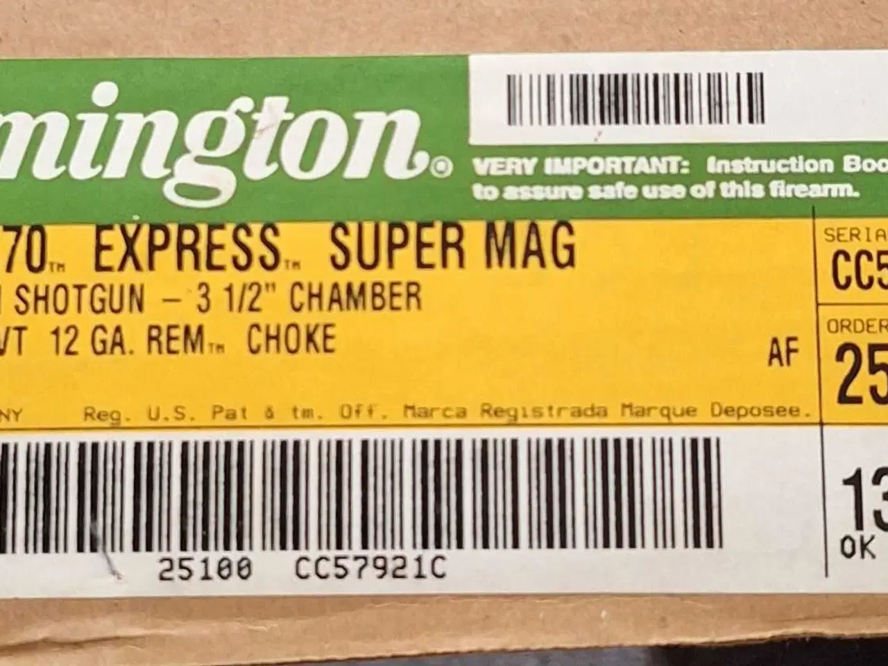 Billede 1 - Remmington 870 express super magnum.