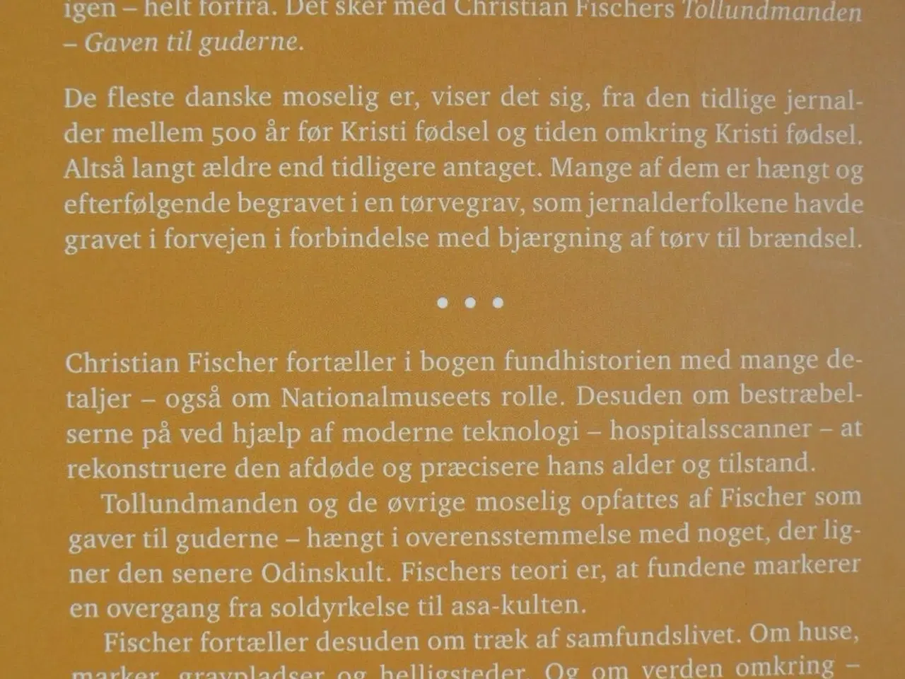 Billede 3 - tollundmanden - gaven til guderne, af christian fi