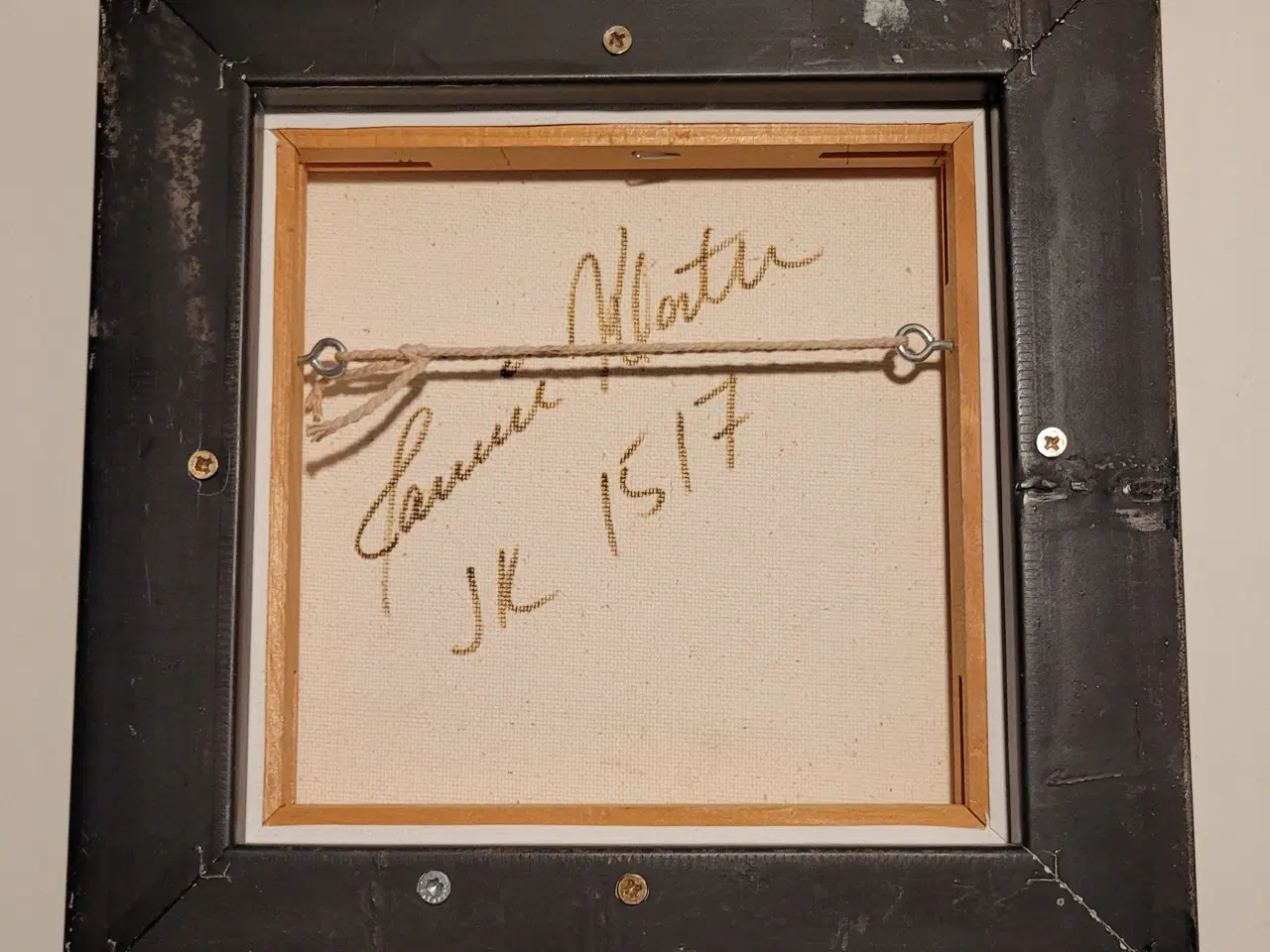 Billede 2 - Jannie Kloster katte maleri, nr 1517