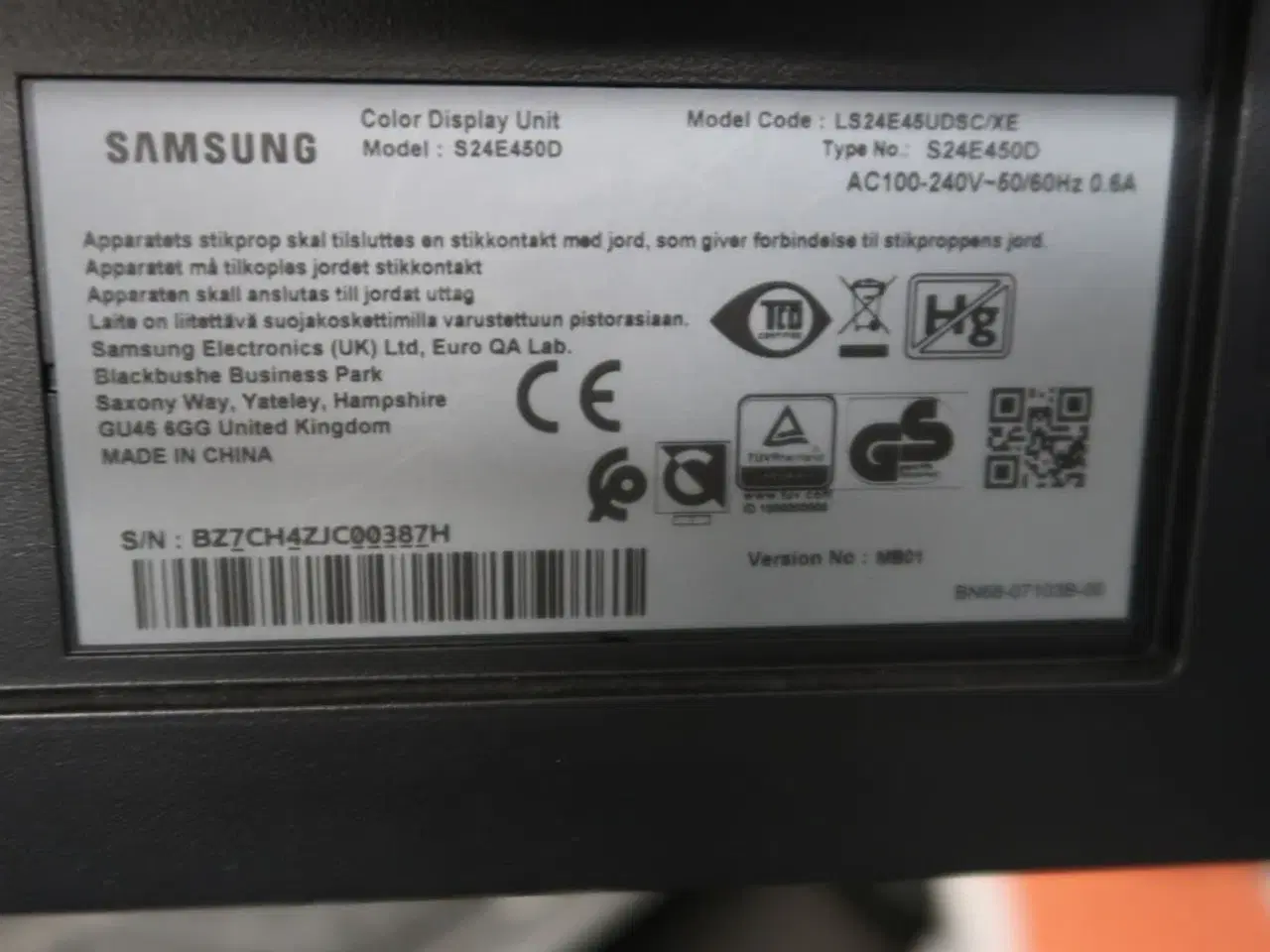 Billede 4 - 2 stk. computerskærme SAMSUNG S24E450, dockingstation LENOVO Thinkpad, tastatur, mus