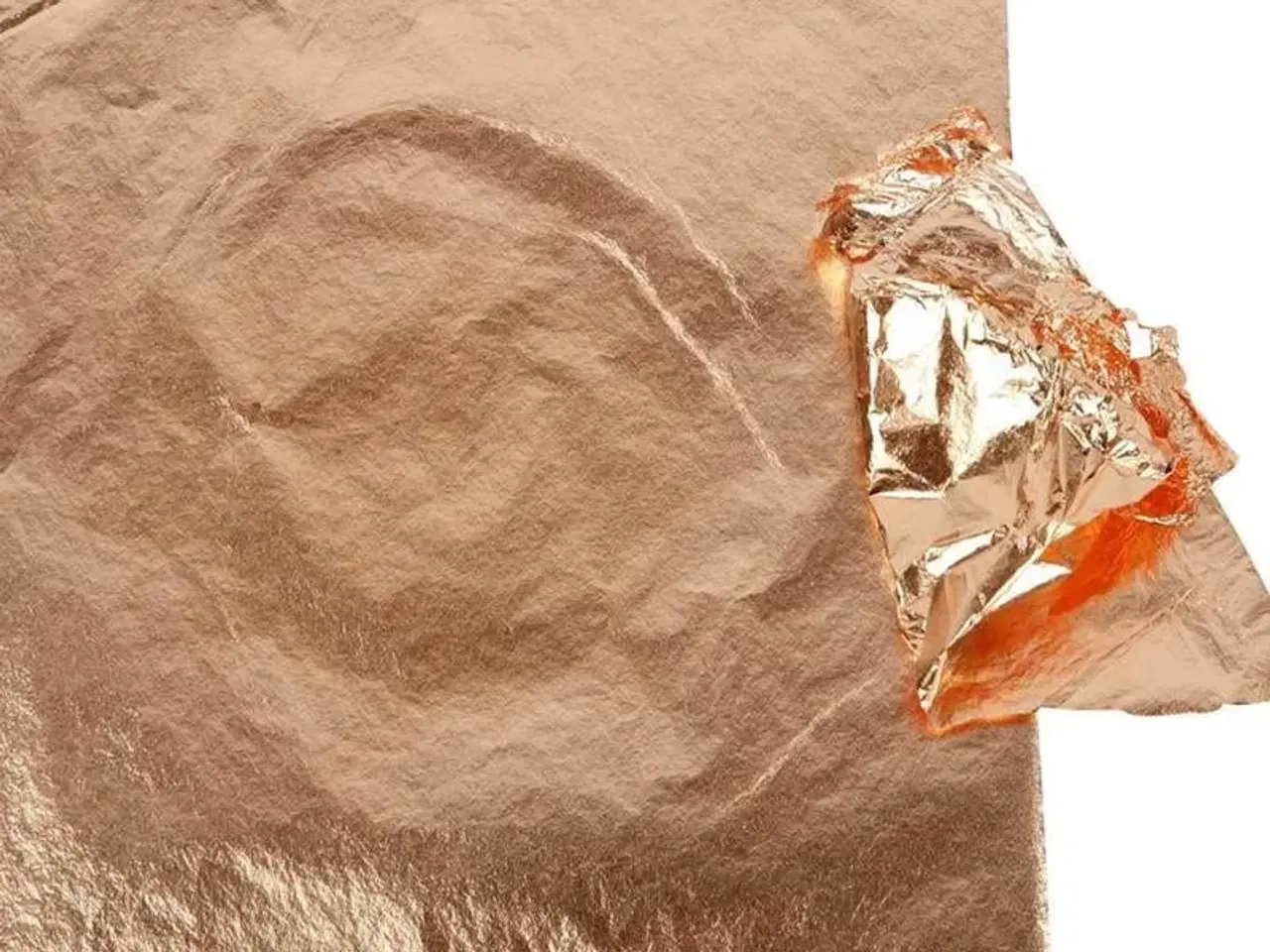 Billede 1 - Kobber Bladmetal 16x16 cm - 25 Ark til Dekoration