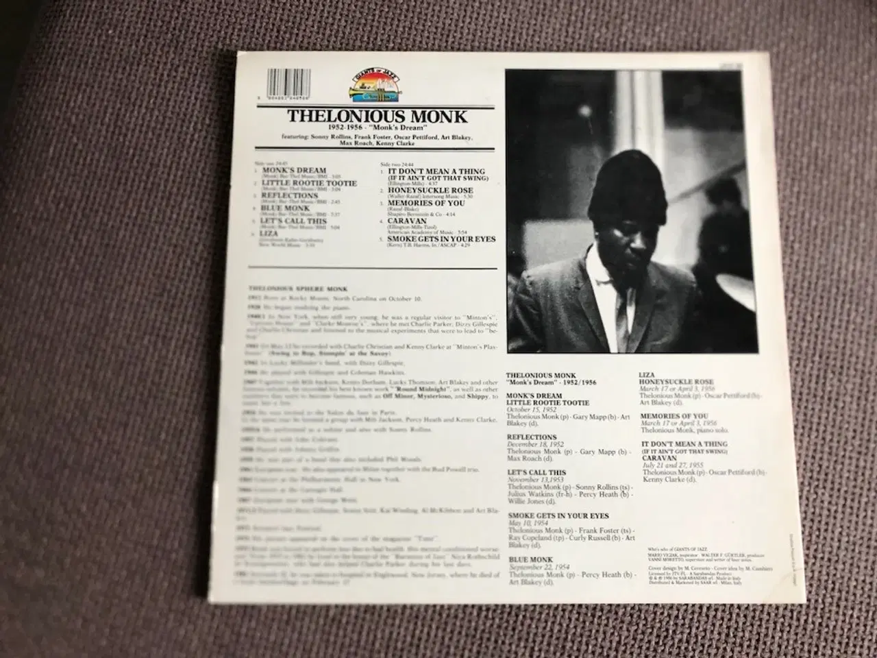 Billede 2 - Thelonious Monk - Monk’s Dream