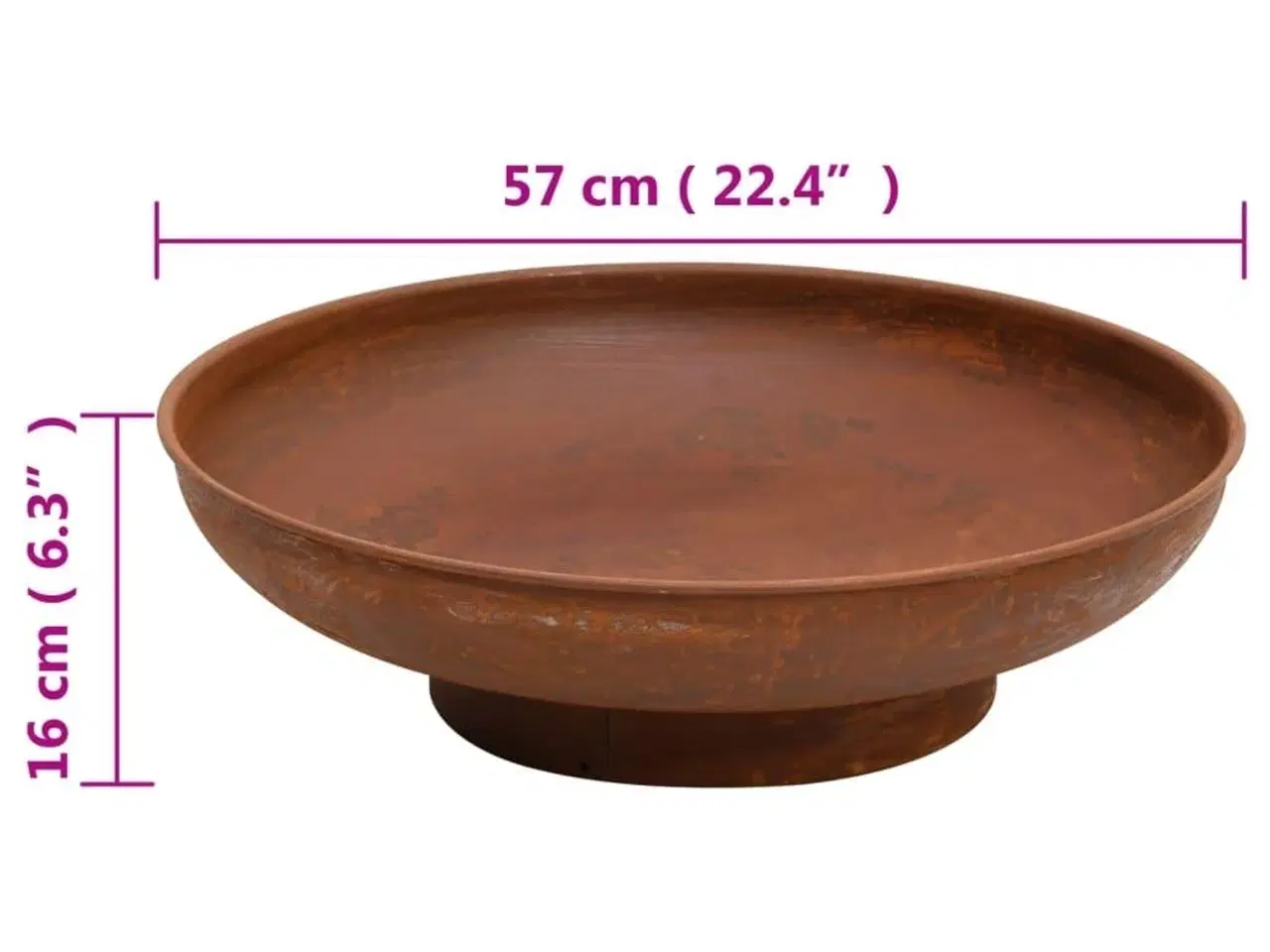 Billede 7 - Bålfad 57 cm stål