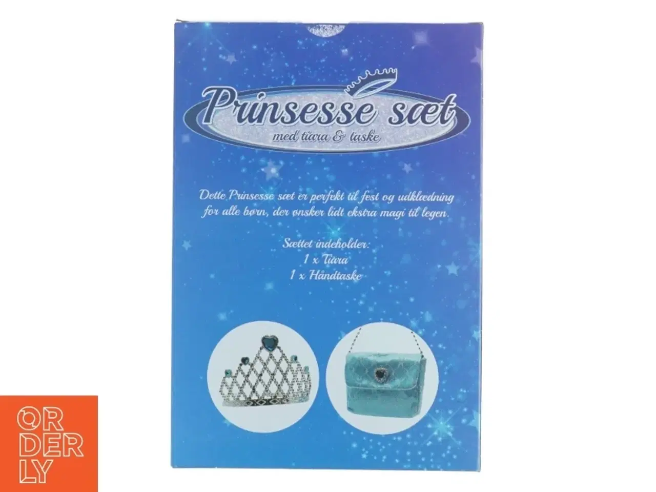 Billede 3 - Prinsesse sæt med tiara og taske (str. 27 x 19 x 5 cm)