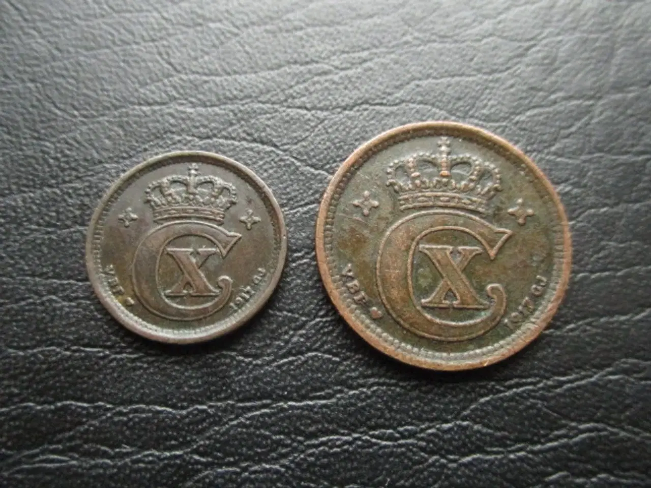Billede 1 - 1 og 2 øre 1917