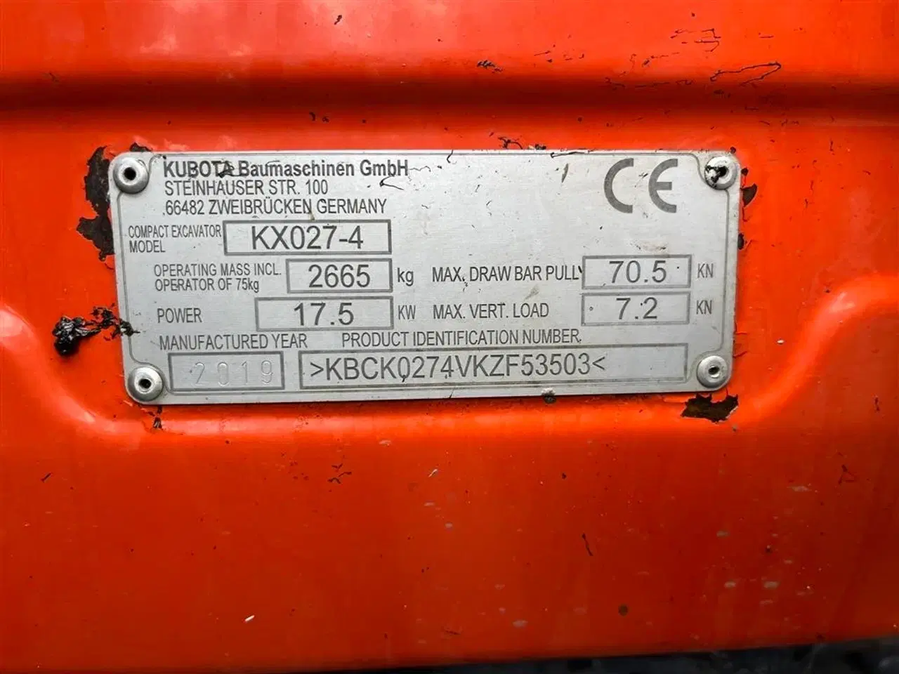 Billede 17 - Kubota kx027-4 Engcon rotortilt og centralsmørring