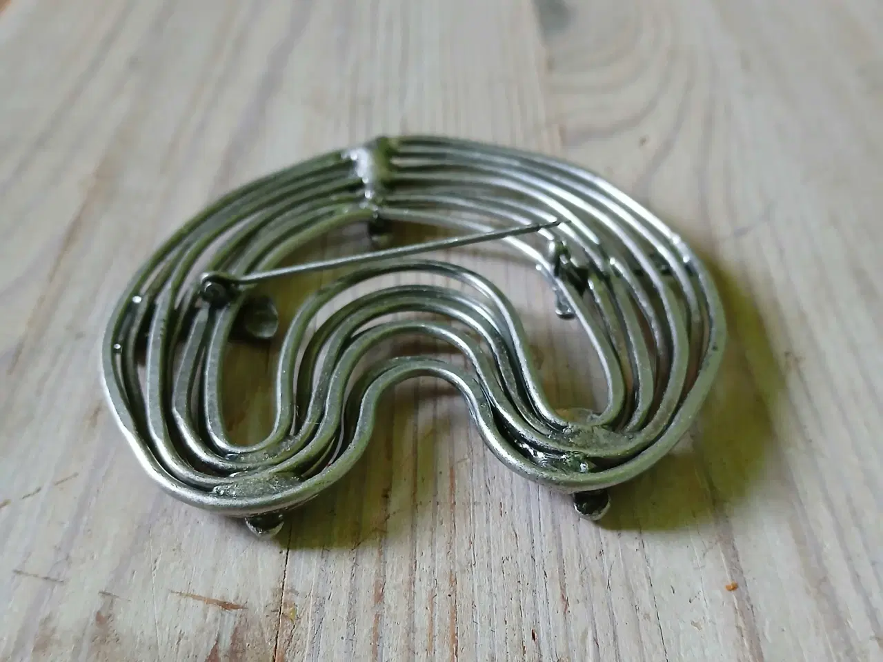 Billede 2 - Rustik sølvfarvet broche