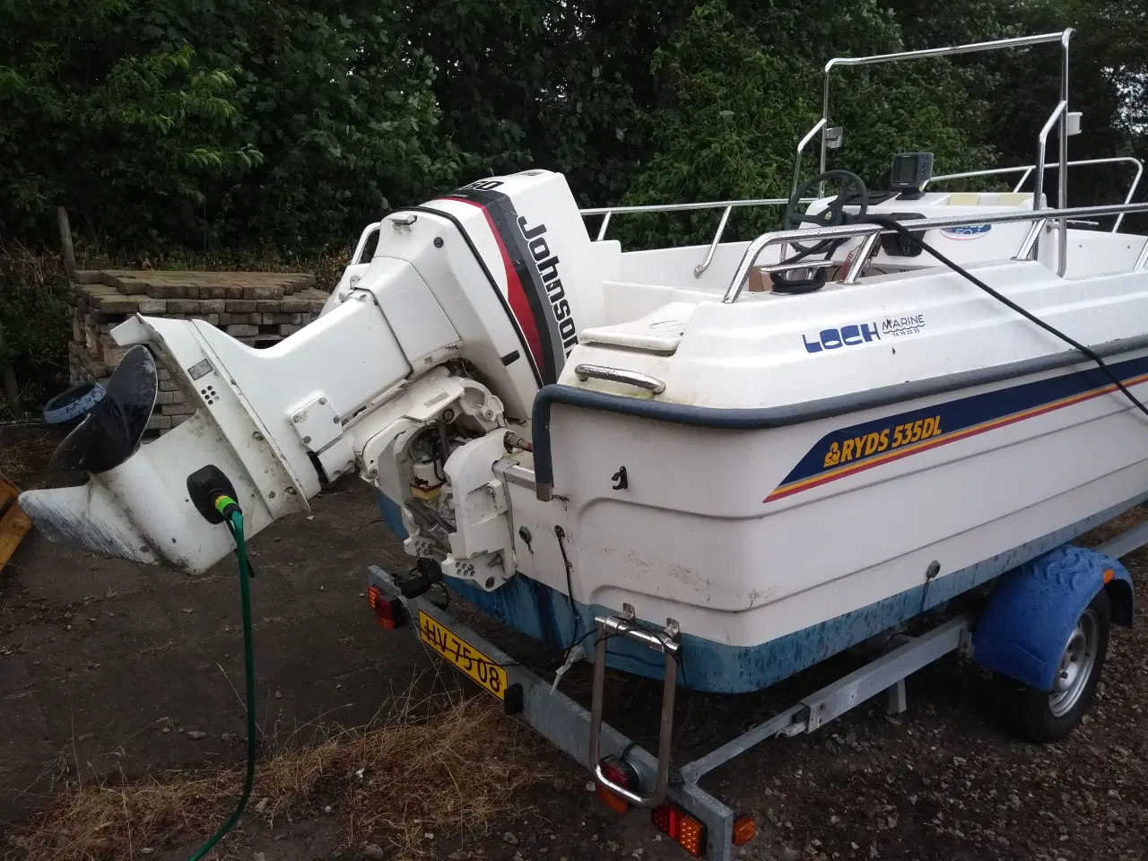 Billede 1 - Motorbåd Ryds 535 DL med bådtrailer HV7508