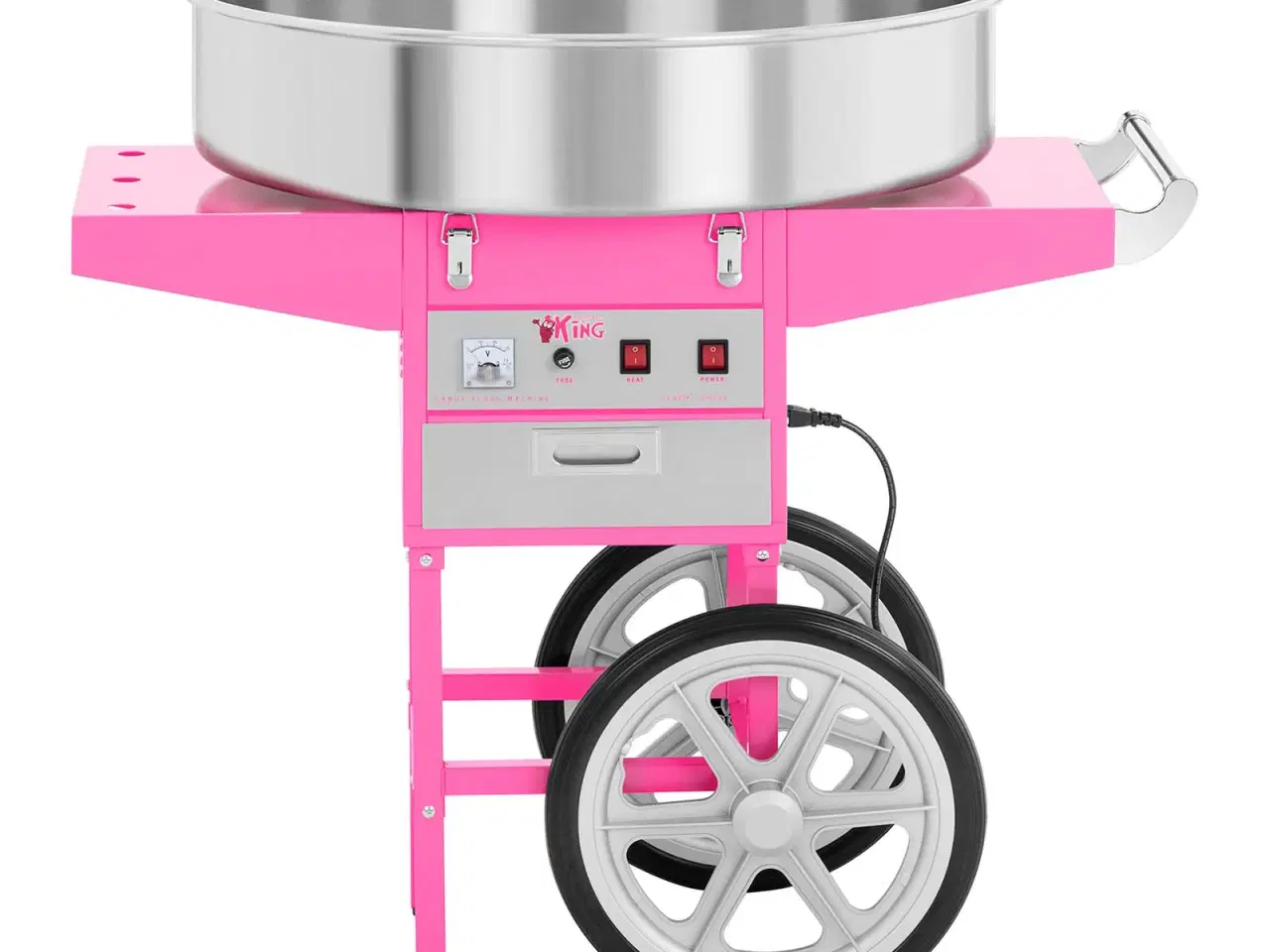 Billede 1 - Candyfloss-maskine med vogn – 72 cm