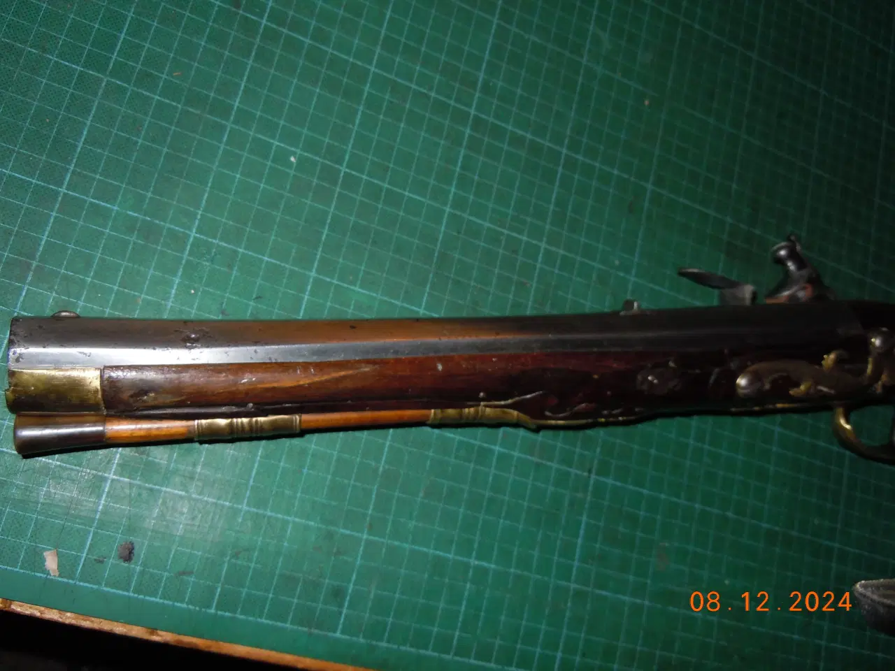 Billede 9 - Vognbøsse, Blunderbuss, 1700 tallet, flintelås. 