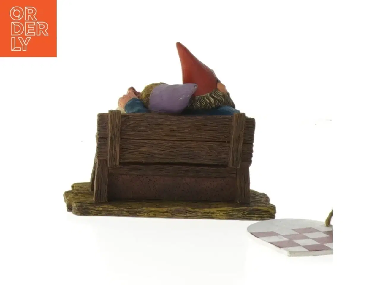 Billede 2 - Dekorativ figurpar af nisser fra gnomes (str. 11x9 cm)