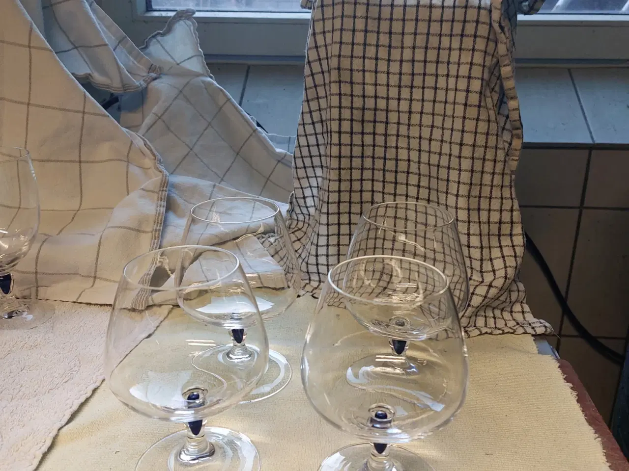 Billede 1 - Blå dråbe krystalglas