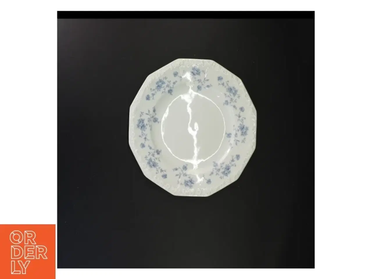 Billede 5 - 6 Porcelænstallerkener med blåt mønster fra Rosenthal (str. Diameter 25 cm)