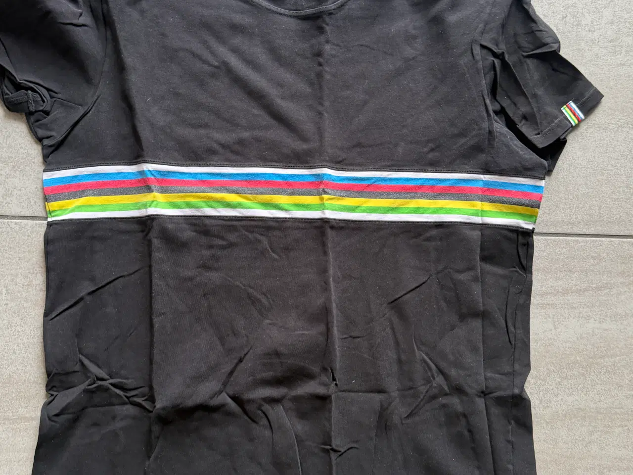 Billede 1 - Santini Casual Cykeltrøje VM striberne