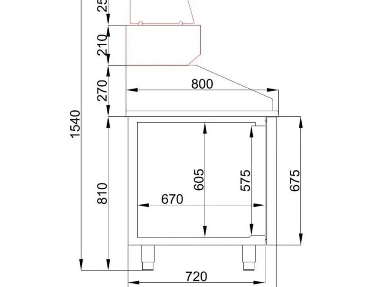 Billede 3 - Professionel pizzadisk – 210x80x108 cm 