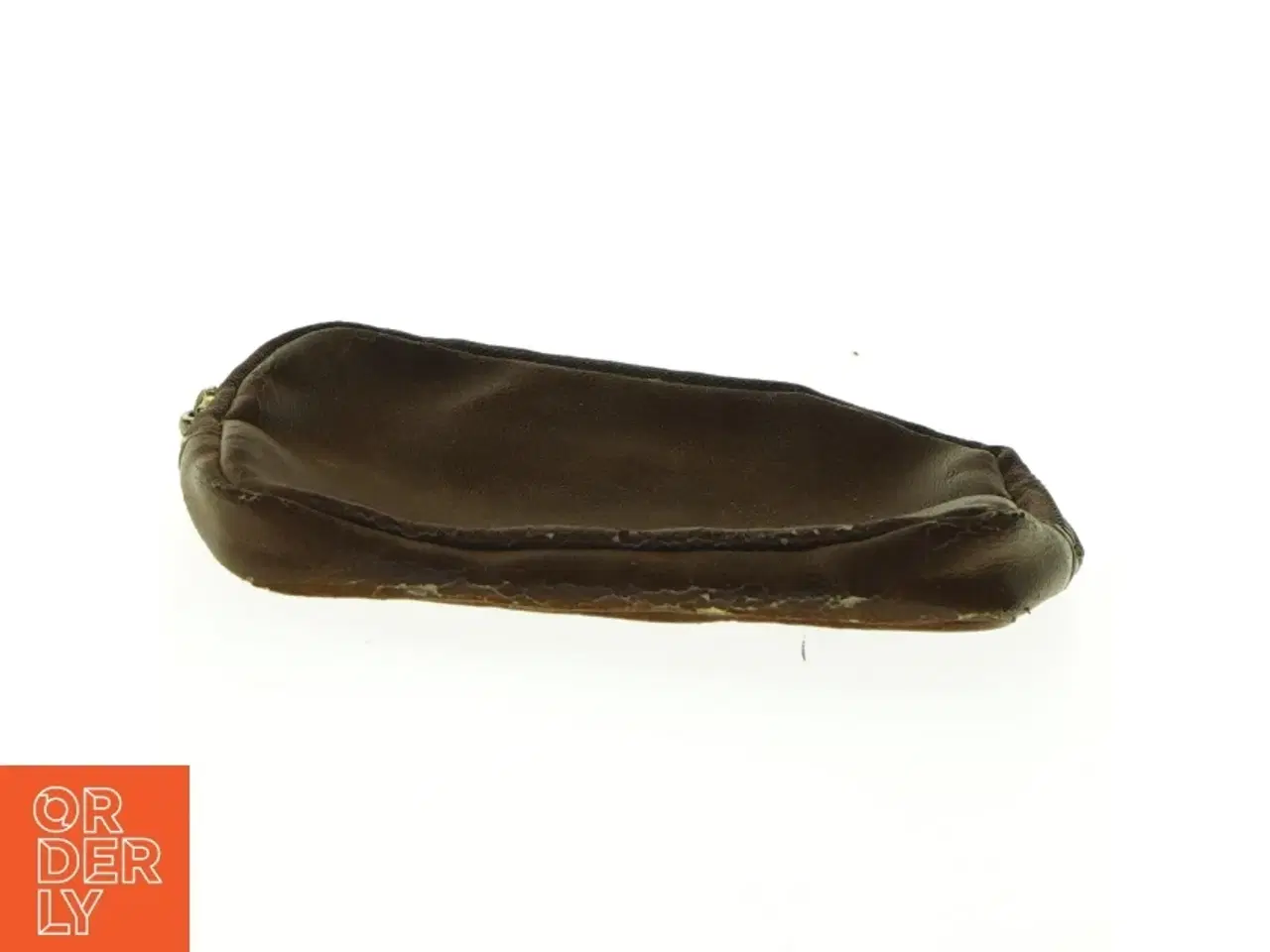 Billede 2 - Brun læderpung (str. 14 x 10 cm)