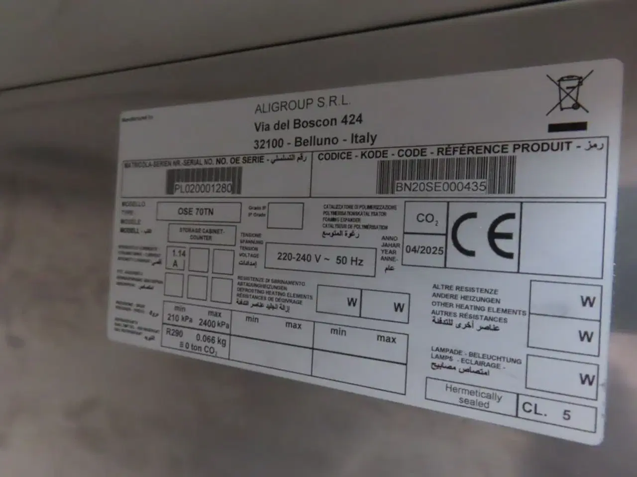 Billede 2 - Køleskab OLIS FROST OSE 70TN