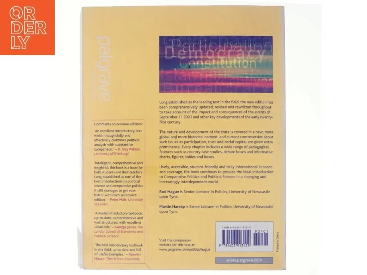 Billede 3 - Comparative government and politics : an introduction (Bog)