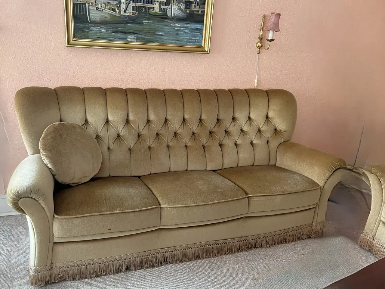 Billede 2 - Velour sofa 3 personer 