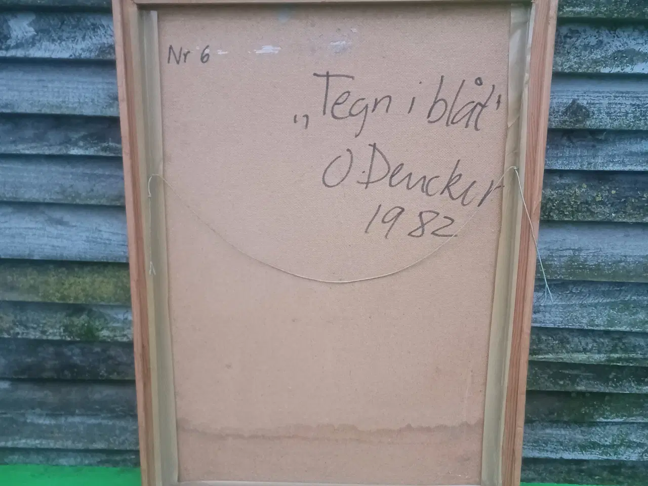 Billede 3 - "Tegn i blåt" flot maleri af Ole Dencker