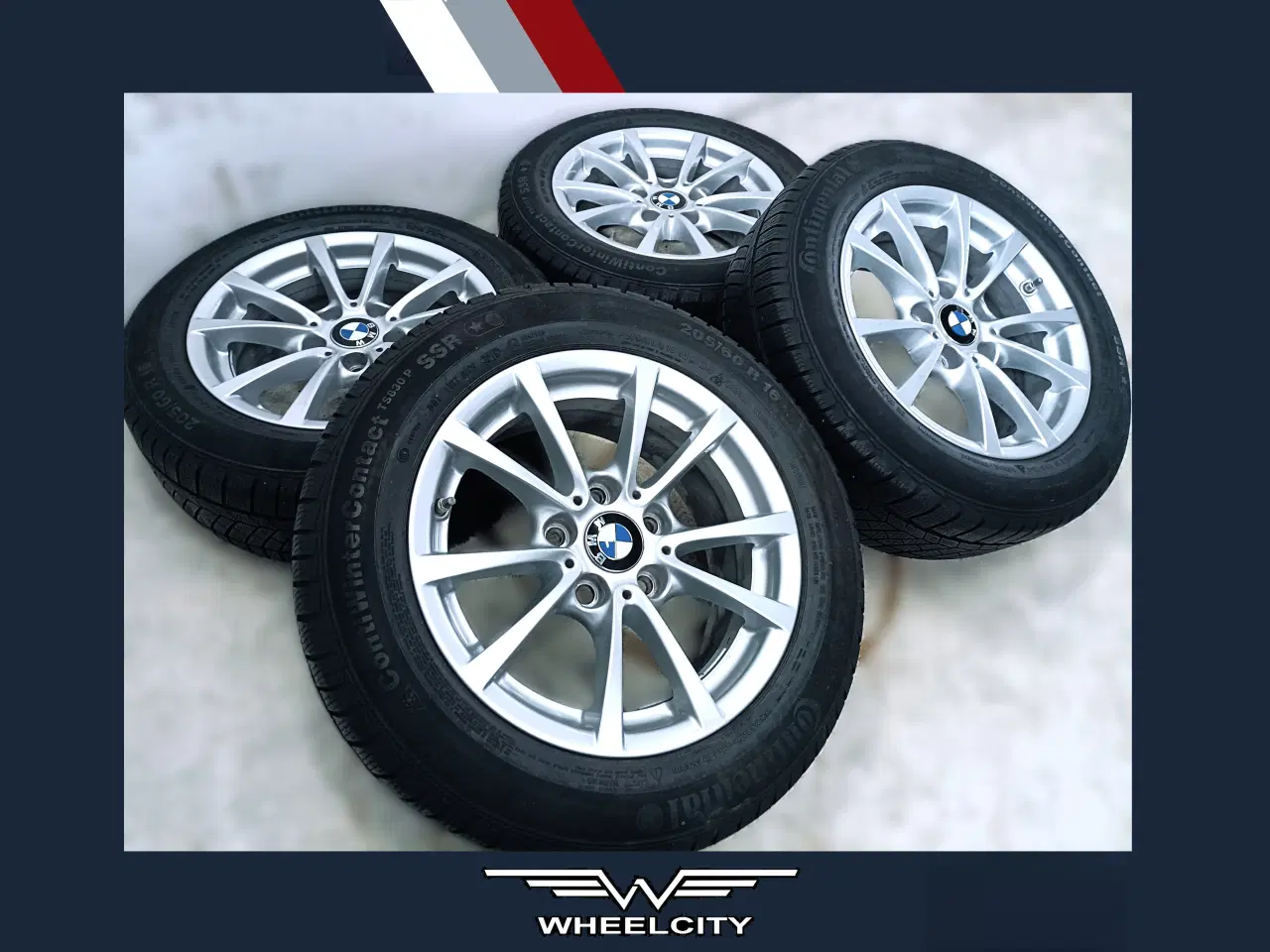 Billede 1 - 5x120 16" ET31, nav 72,6ø BMW vintersæt inkl.TPMS