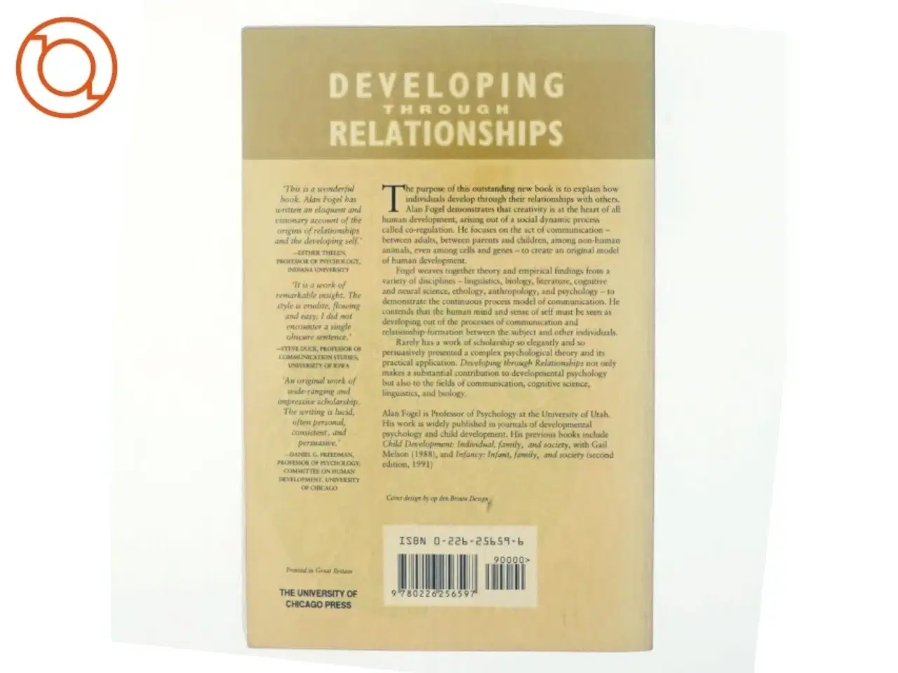 Billede 3 - Developing through relationships : origins of communication, self, and culture af Alan Fogel (Bog)