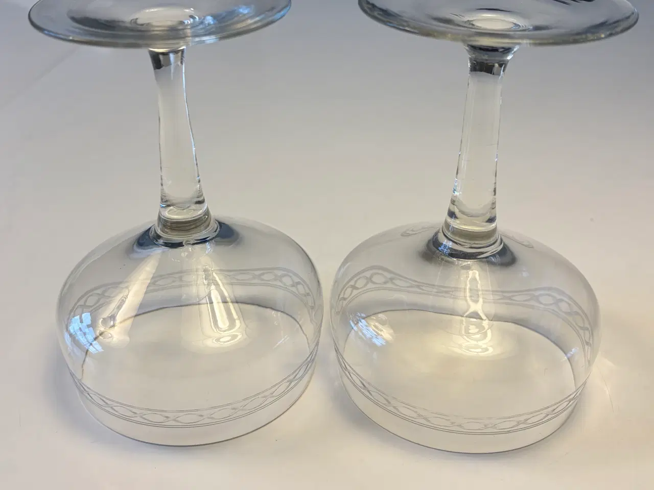 Billede 2 - Champagneskåle 2 stk. med guillochinering