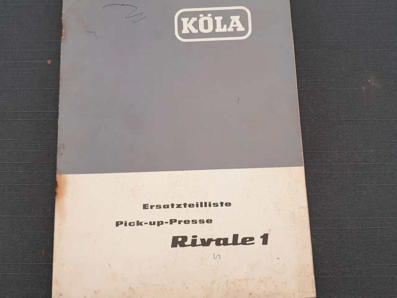 Billede 1 - Køla RIvale 1 pick-up presse årg 1964 Reservedelsk