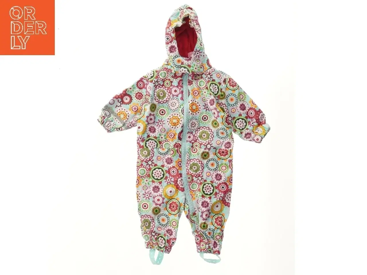 Billede 1 - Vandafvisende heldragt til børn med blomsterprint fra Me Too (str. 74)