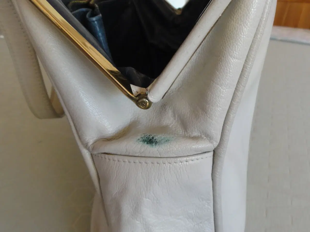 Billede 4 - BonGout beige skind håndtaske