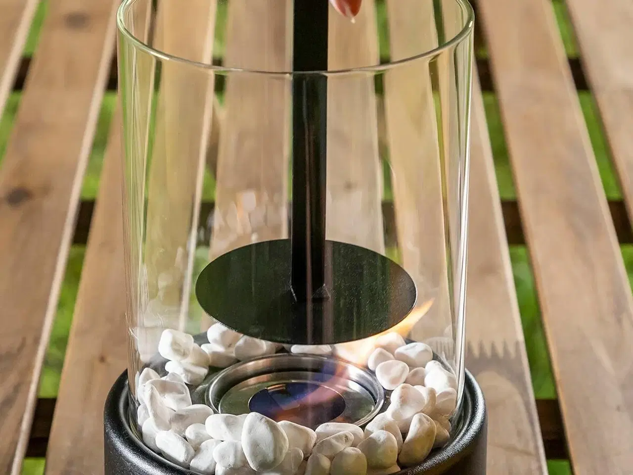 Billede 2 - Dekorativ biopejs bordmodel Heatfir - , sort