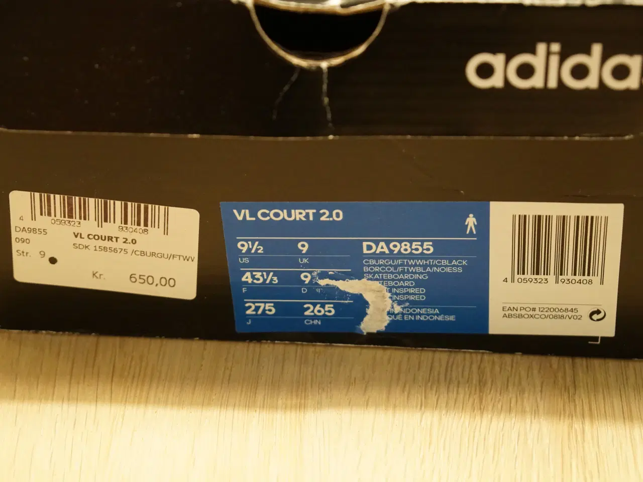 Billede 5 - Adidas sneakers VL COURT 2.0 43 1/3