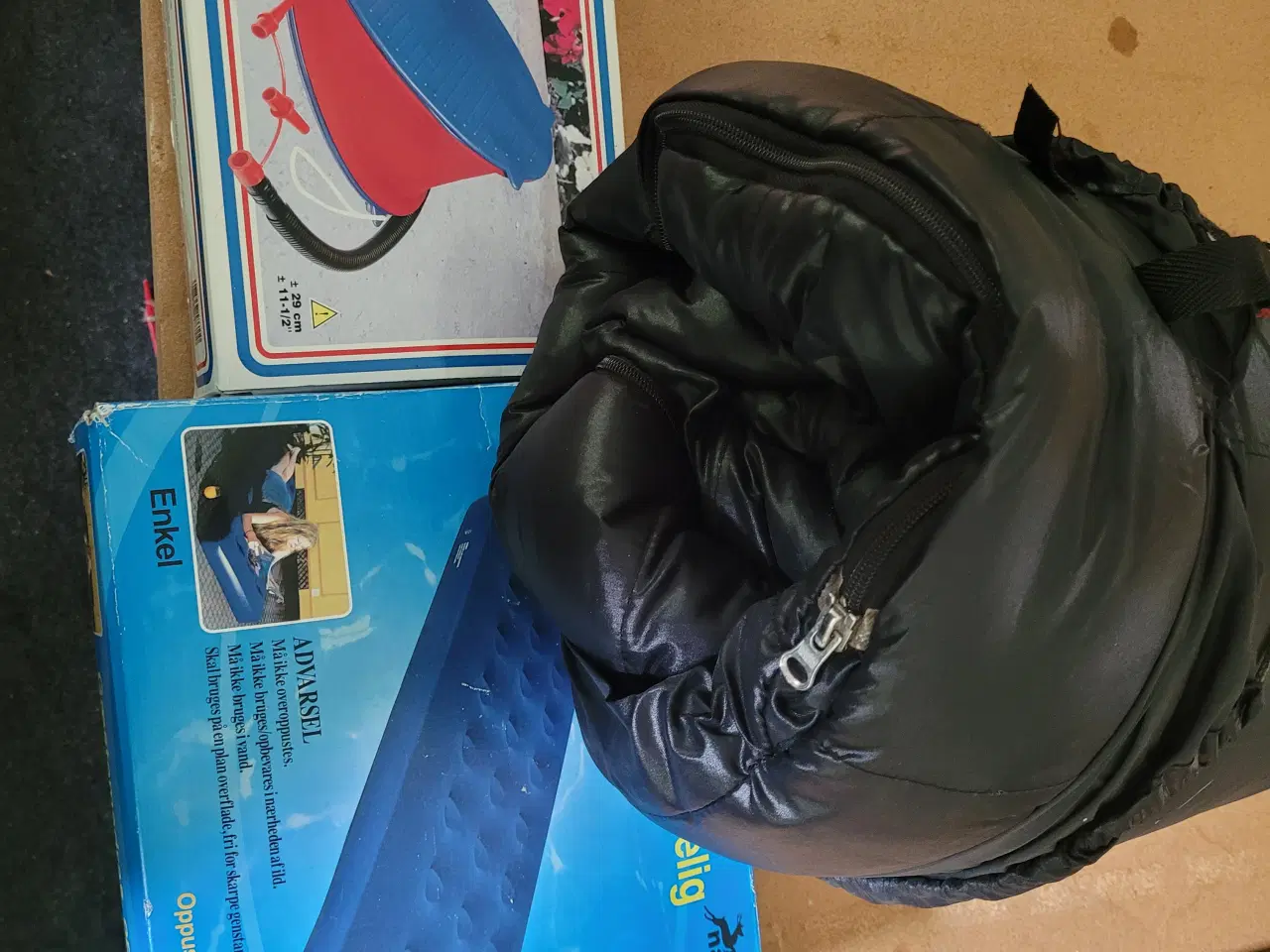 Billede 1 - Sovepose-luftmadras-pumpe lot