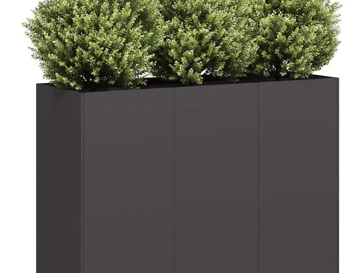 Billede 1 - Plantekasse 120x40x80 cm koldvalset stål sort