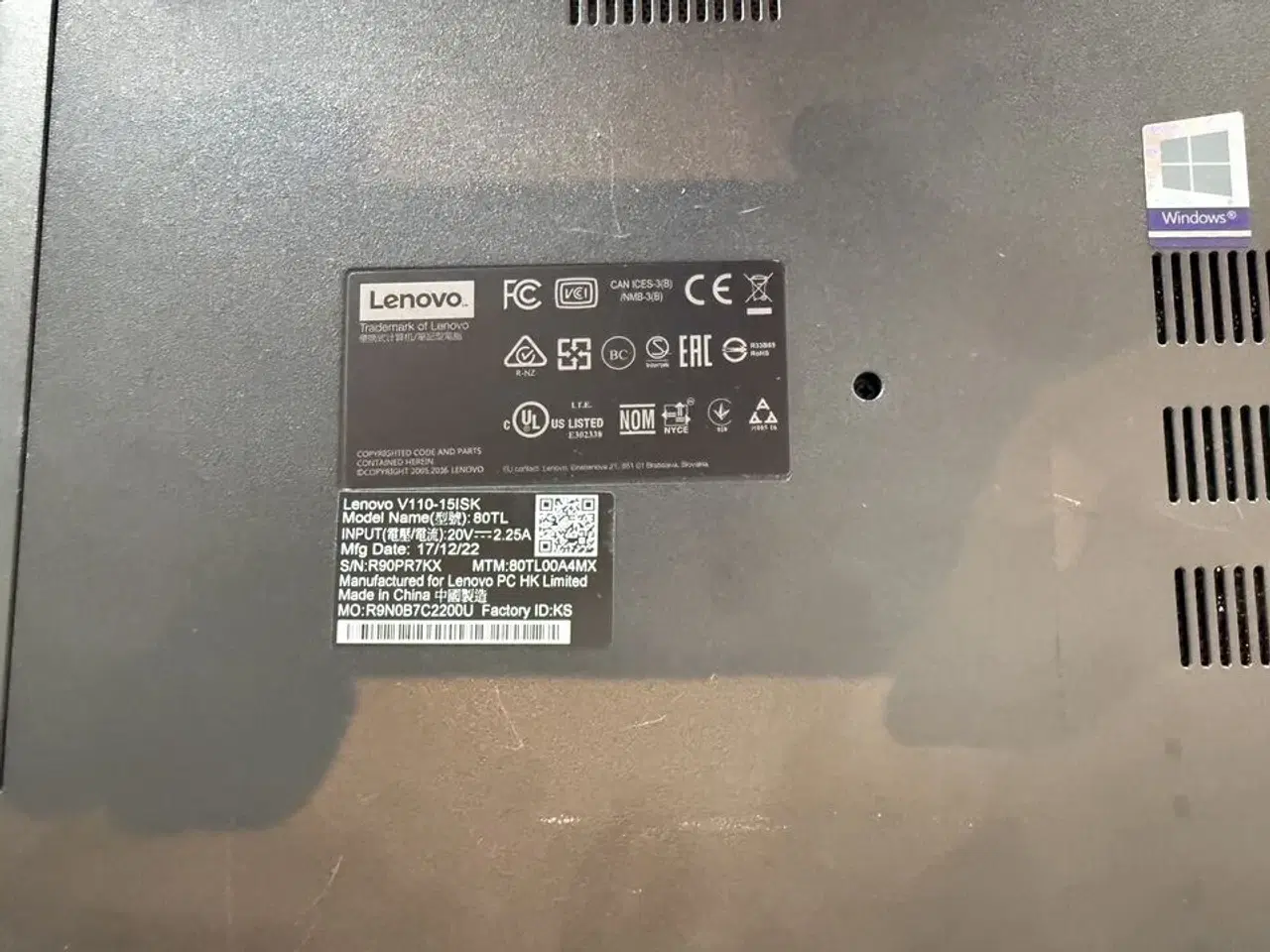 Billede 7 - Bærbar computer LENOVO V110-15ISK