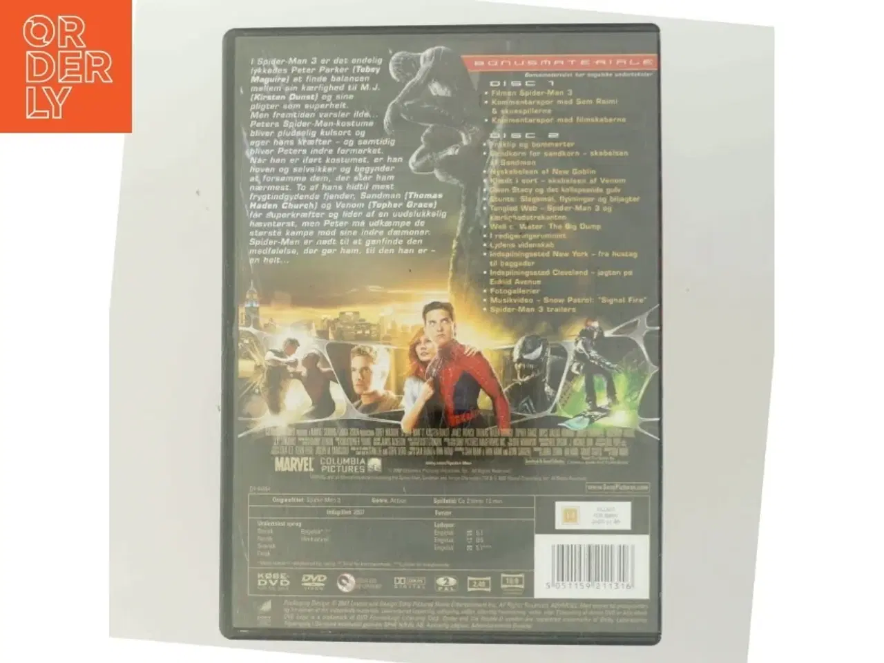 Billede 3 - Spider-man 3 - 2 Disk Special Edition med Tobey Maguire (DVD)