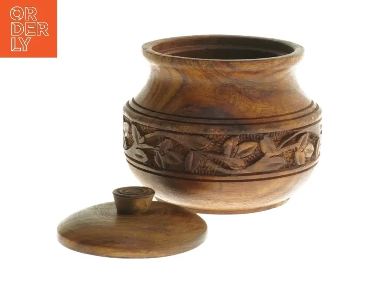 Billede 2 - Trækrukke med låg (str. Ø 8 cm længde 8 cm)