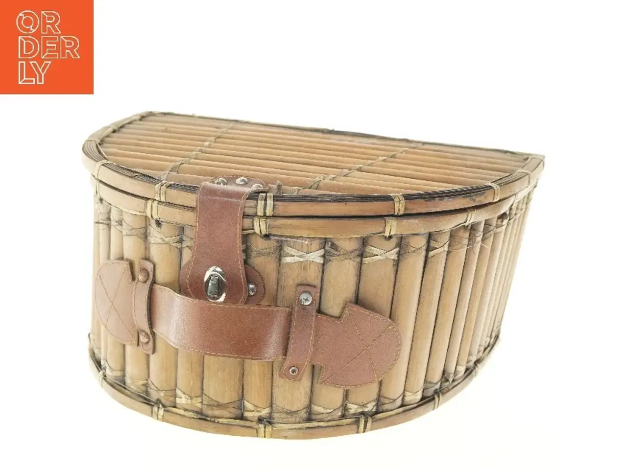 Billede 4 - Picnic kurv med service (str. 42x34x20 cm)