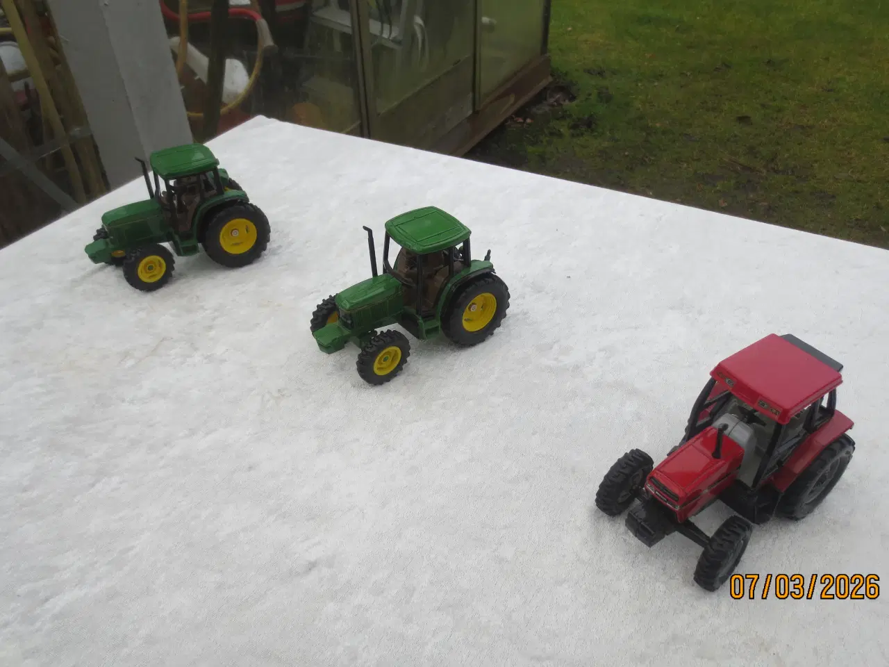 Billede 1 - 3 stk Modeltraktor John Deere 6200-6400 Case 5120